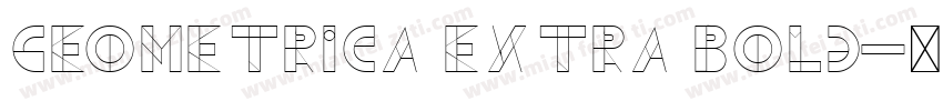 Geometrica Extra Bold字体转换
